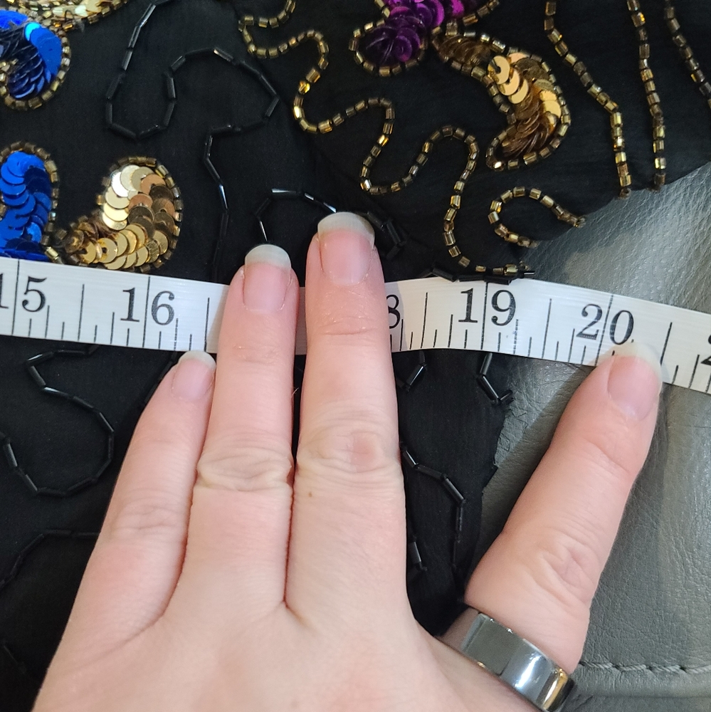 Vintage Stenay Black Midi Cocktail Dress - Picture 10 of 13